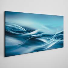 Modern Waves Canvas Wall Art Coloray
