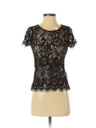 Details About Guess By Marciano Women Black Short Sleeve Top Xs