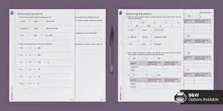 Balancing Chemical Equations Worksheets