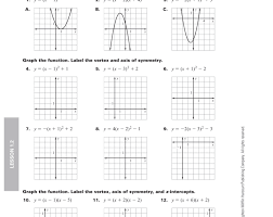 Matching Quadratic Equations To Graphs