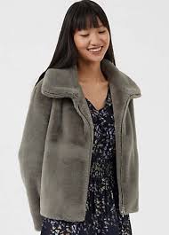 Buona Faux Fur Zip Through Coat Freemans