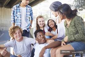 Huge collection, amazing choice, 100+ million high quality, affordable rf and rm images. Teenage Friends Hanging Out Talking At Skate Park Togetherness Asian Ethnicity Stock Photo 200686944