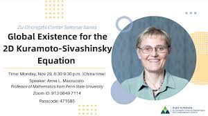 Global existence for the 2D Kuramoto-Sivashinsky equation - Zu Chongzhi  Center for Mathematics and Computational Sciences | Duke Kunshan University