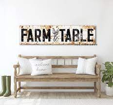 Farm To Table Modern Farmhouse Decor