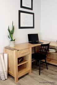 how to build a diy l shaped desk with
