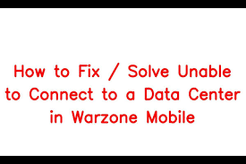 data center in warzone mobile