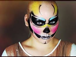 colorful skull makeup tutorial