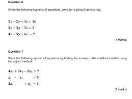Solved Question 6 Given The Following