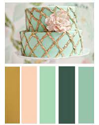 Mint Pink And Gold Color Combination gambar png