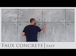 Decorative Faux Concrete Wall Finish By