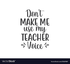 my teacher voice royalty free vector image
