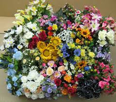 Choose artificial flower types with leaves for a bit of realism, or even add real greenery for true authenticity. Wholesale Job Lot Artificial Silk Flowers Mixed Arrangements Bushes Bulk Buy 48 00 Picclick Uk