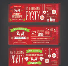Free Christmas Party Invitation Template Free Vector