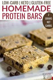 homemade low carb protein bars recipe