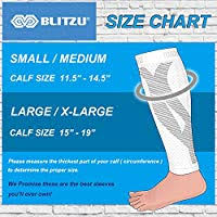 Blitzu Calf Compression Sleeve One Pair Leg Performance
