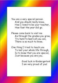 pre or kindergarten graduation poem