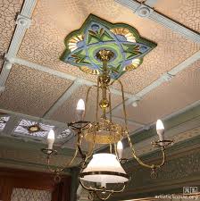 Decoratively Painted Ceiling Medallion