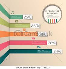 Abstract Bar Chart Infographics