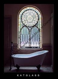 Stained Glass Bathroom Windows