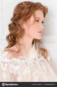 beautiful natural redhead bride