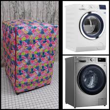 Áo trùm máy giặt vỏ bọc loại cửa ngang 7kg 8kg 9kg - vải bao chùm chống bụi  (mẫu như hình) - Trang trí nhà cửa khác
