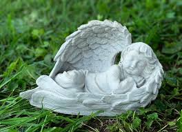 Baby Angel Figurine Backyard Decor