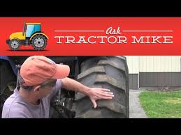Proper Tractor Tire Inflation Youtube