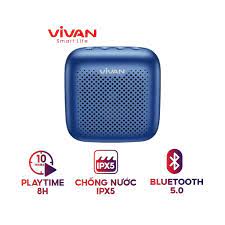 Loa TWS Bluetooth 5.0 VIVAN VS1 Chống Nước IPX5 Công suất 5W 1800mAh  Playtime đến 10H