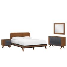 modway dylan 4 piece bedroom set in