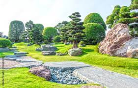 Foto De Japanese Bonsai Garden In
