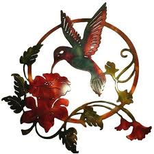 Iron Art Bird Wall Decor Garden Wall