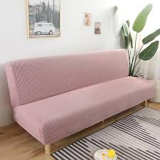 Polar Fleece Fabric Armless Sofa