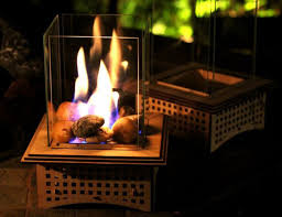 mini tabletop glass fireplace