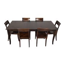 Dining table and 8 chairs. 59 Off Crate Barrel Crate Barrel Cabria Table Dining Set Tables