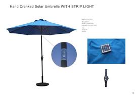 9ft led light patio parasol outdoor