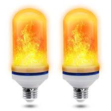 Determine Newest LED Flame Effect Fire Light Bulb, Upgraded 4 Modes Flame  Light Bulbs with Gravity Sensor, E26 Base Flame Bulb for Hallowe