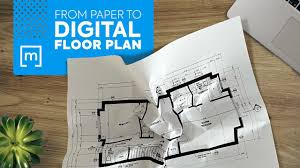 paper floor plan to a digital plan