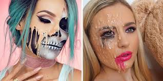 melted halloween makeup
