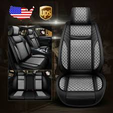 5 Seats Car Pu Leatherflax Seat Covers