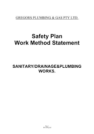 safety plan work method statement