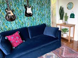 modern article velvet sofa bed for