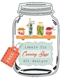 40 lovely canning jar labels s