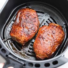 juicy air fryer pork chops no breading