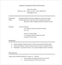 Combination Resume Template 9 Free Word Excel Pdf