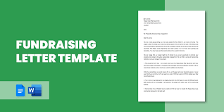 fundraising letter template 7 free