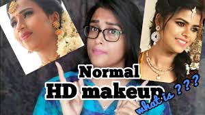 normal vs hd makeup
