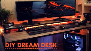 My oldest son recently purchased a gaming pc and has been wanting a proper desk for it. Diy Dream Desk Setup 4k Timelapse Video 2018 Youtube