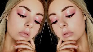 pink glossy eye makeup