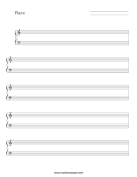 blank piano sheet madison s