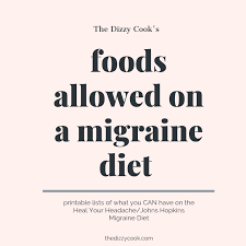 Foods Allowed On The Heal Your Headache Migraine Diet The